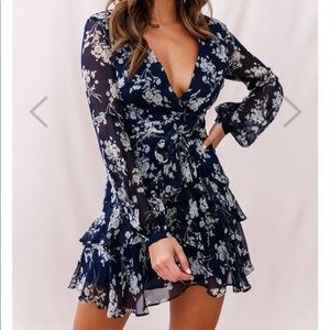 Selfie Leslie Kerry Layered Balloon Sleeve Dress